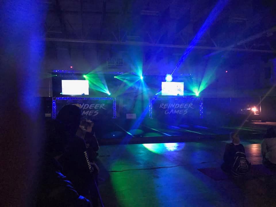 Large cheerleading competition sound and lighting
